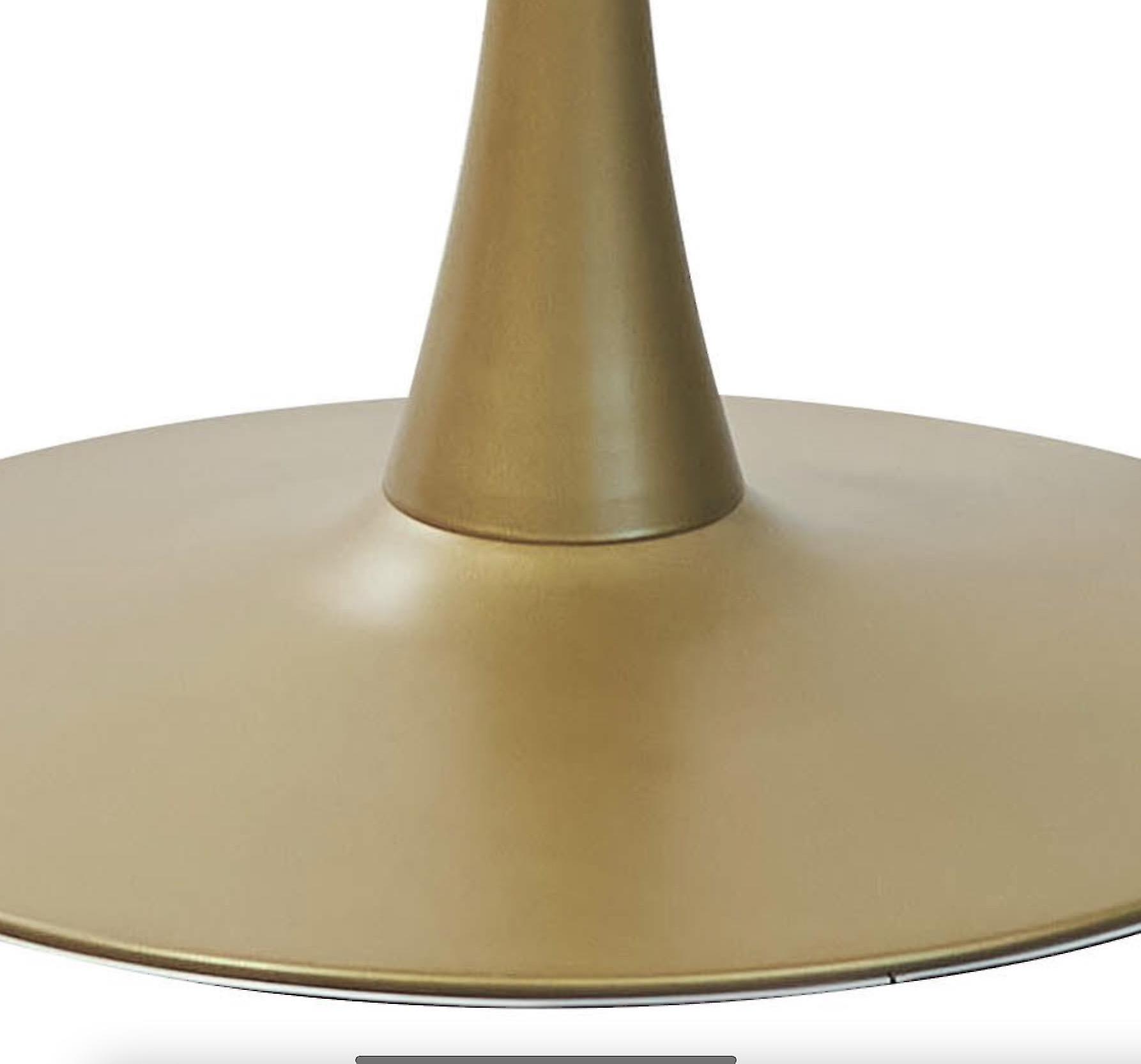 Round Marble Dining Table with Tulip Legs Engineer Marble Top