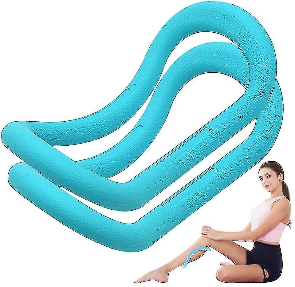 2pcsヨガフィットネスリング筋膜ストレッチリラクゼーションピラティスリングソフトピラティスリング