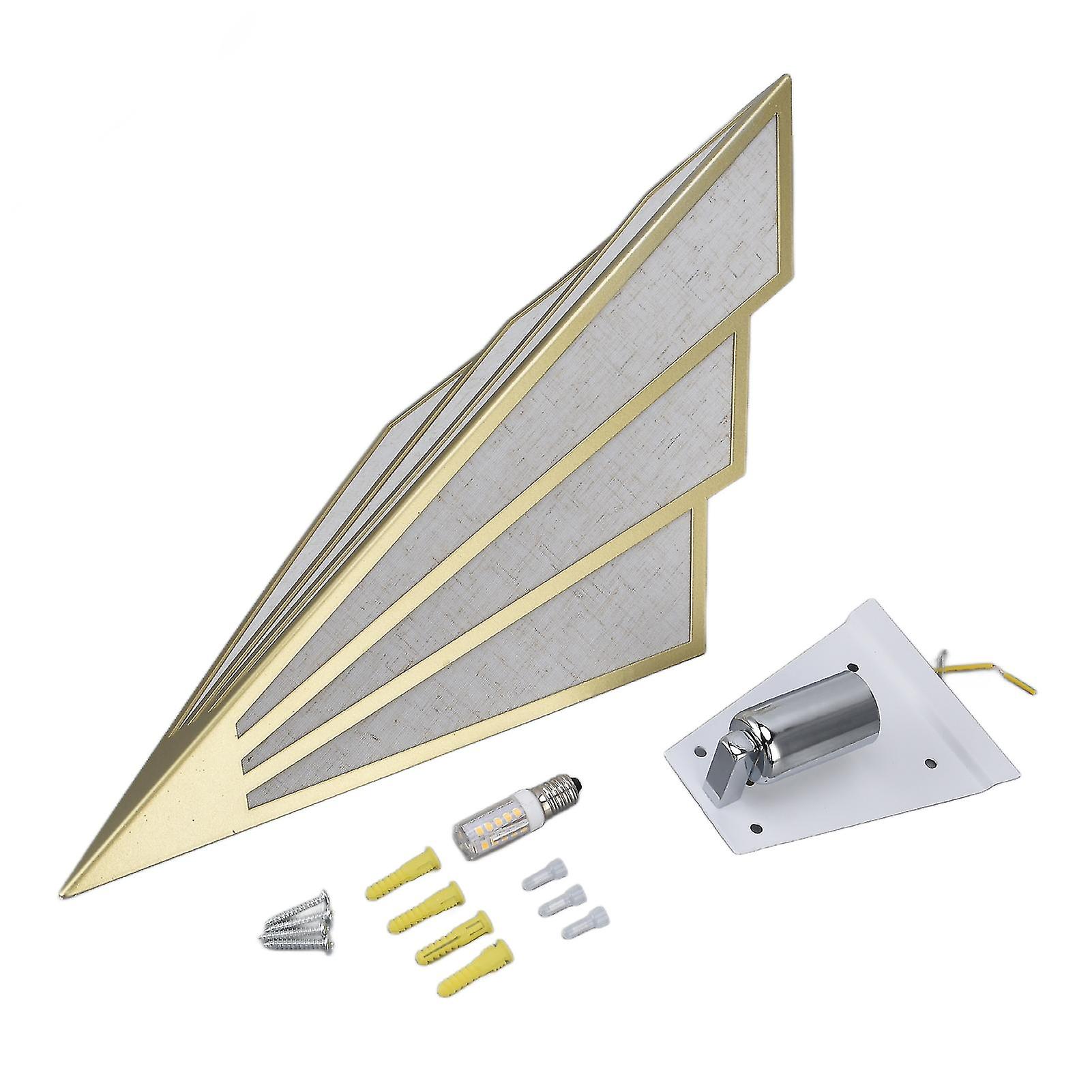 Contemporary Fabric Wall Lamp with E14 Socket and LED for Hallway or Bedroom