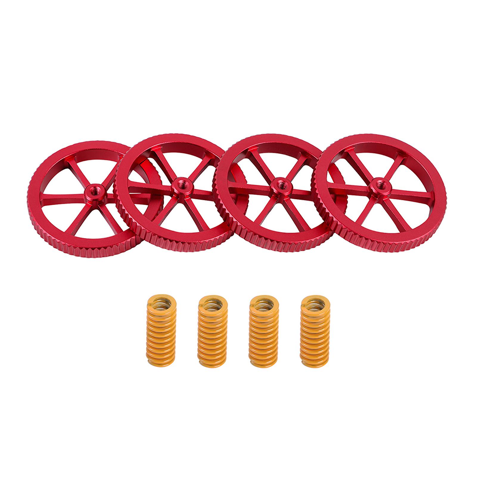 3d Manually Leveling Wearing Kit 4pcs Red Leveling Nut & 4pcs Mold Spring