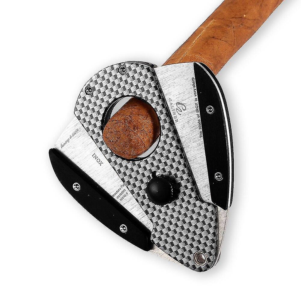 シガーカッターパンチギロチンシガーカッター高級ポータブルステンレス鋼はさみクラシックカット喫煙アクセサリー