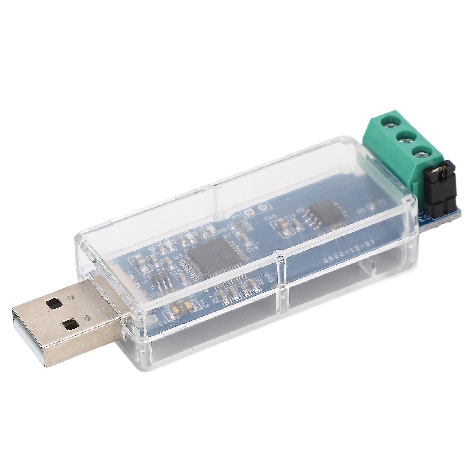 USB to CAN Bus Converter Adapter Non Isolated Chip 1M Baud Rate 3 Color LED Status Indicator USB to CAN Module 