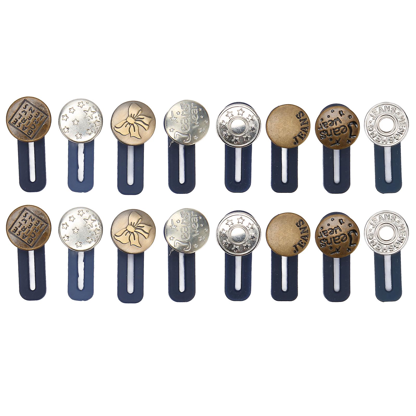 16pcs Pants Extender Button Stretchable Sewing Free