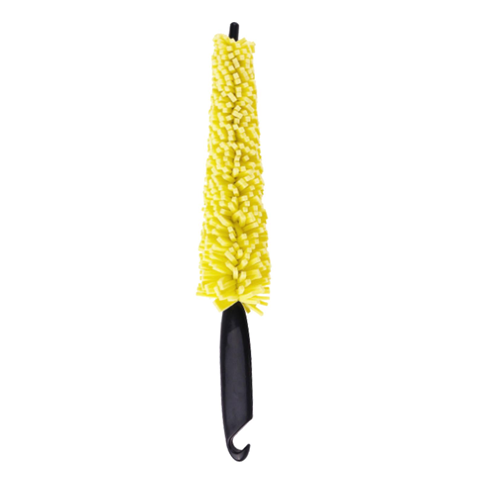Long Handle Tire Cleaning Brush - Highly Absorbent for Car Wheels and Rims