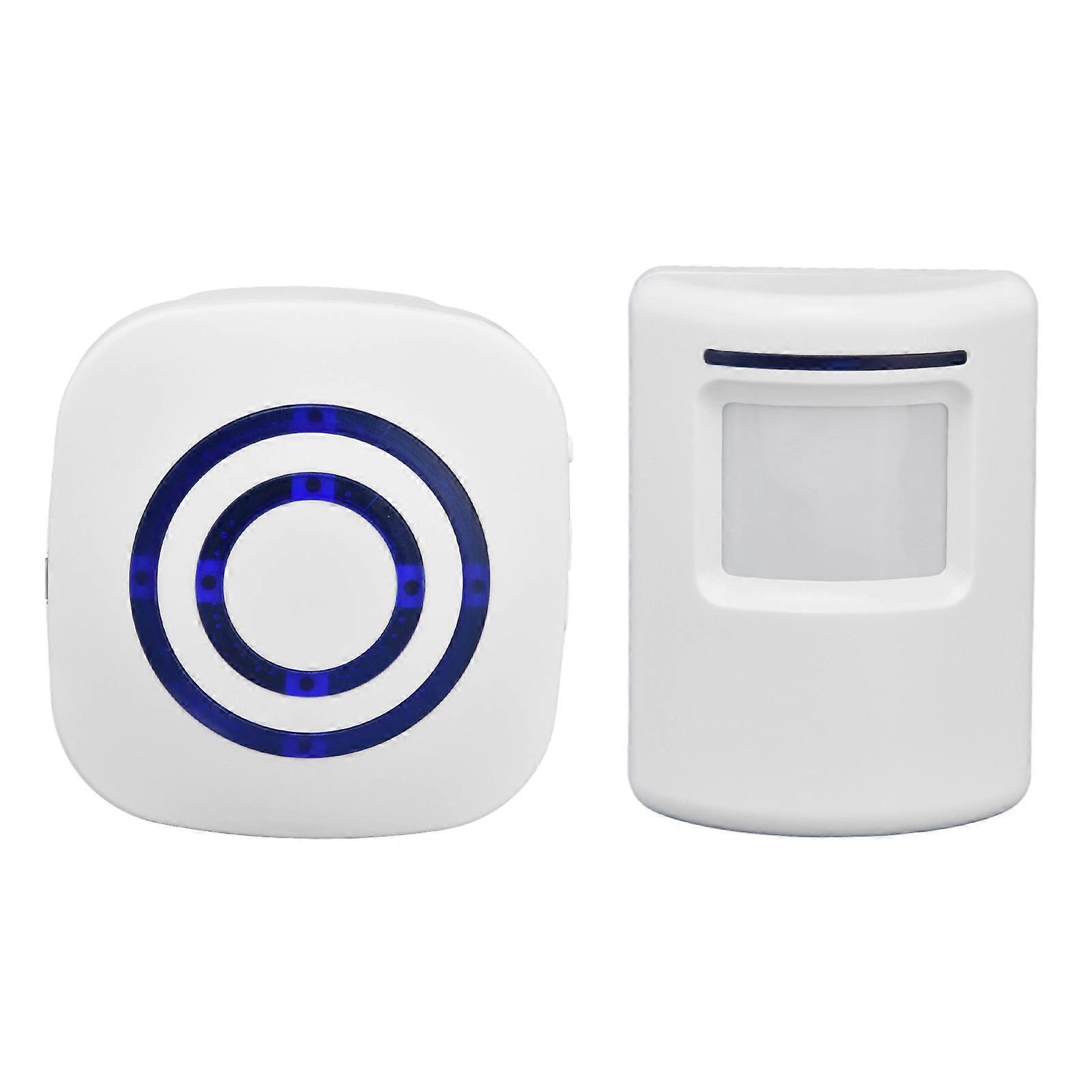 Wireless Doorbell with Body Sensor, 38 Songs, 70m Range, Plastic