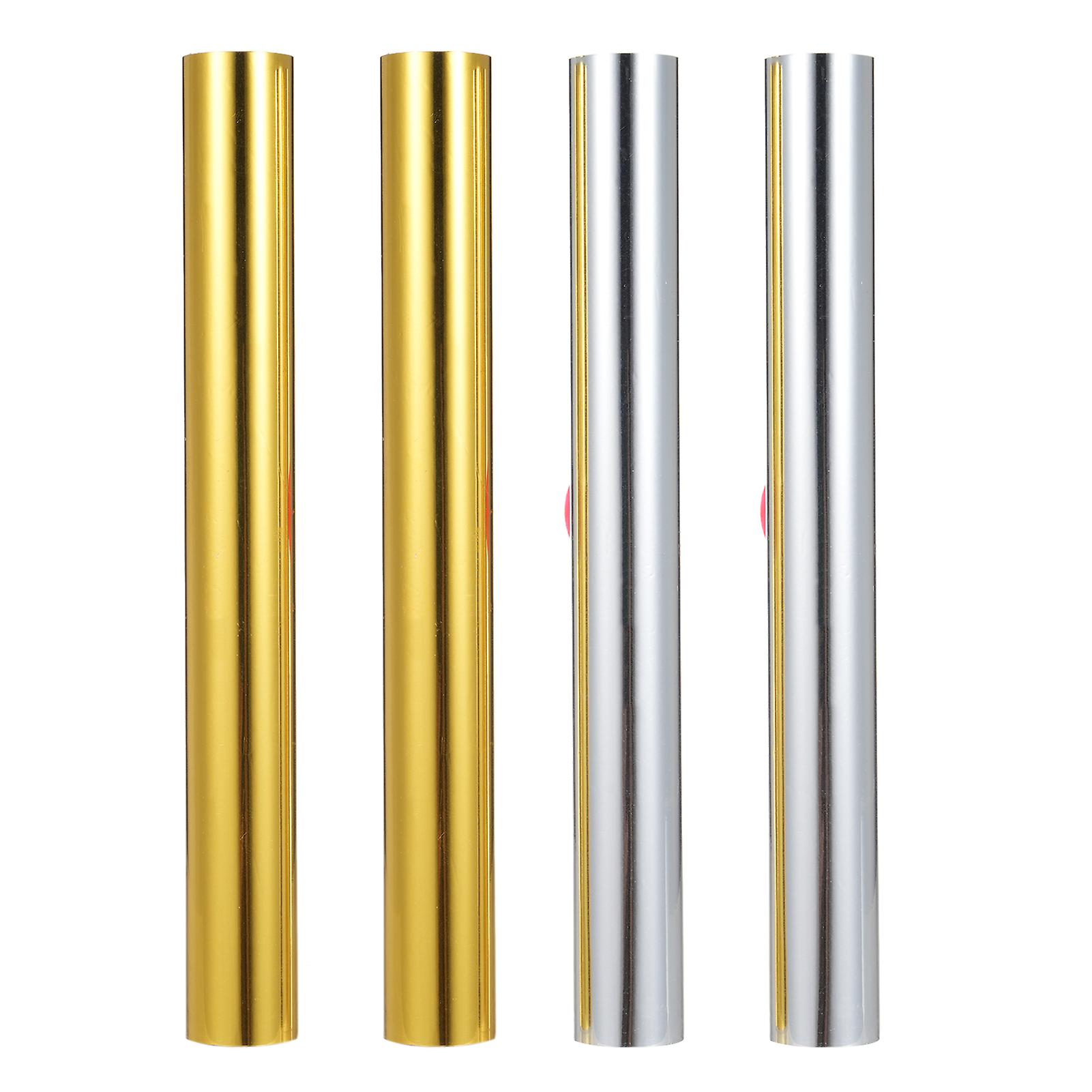 4 rouleaux de papier dorure à chaud or et argent, rouleau de dorure à chaud utilisé avec un stylo dorure à chaud