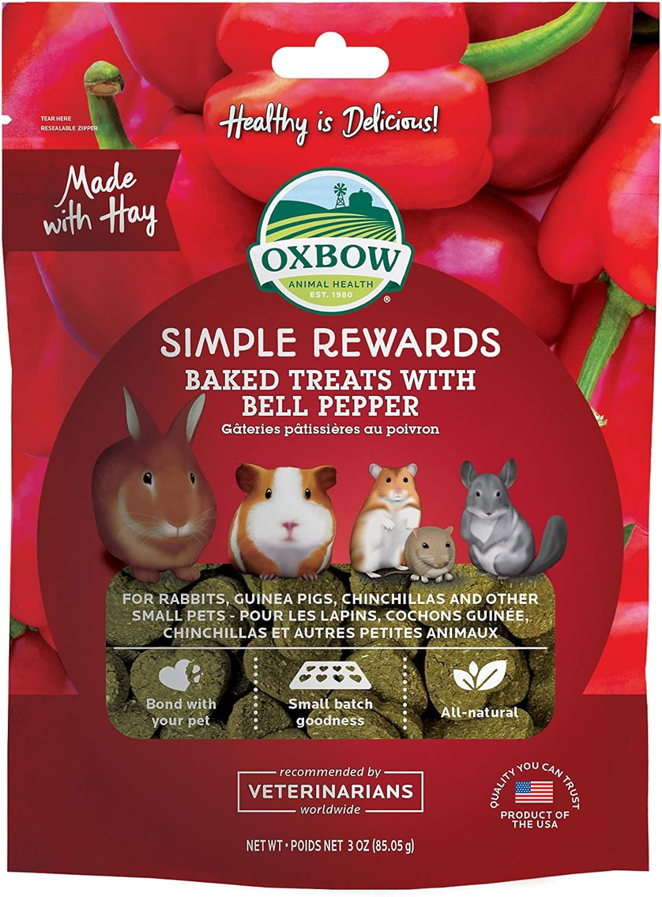 Oxbow Simple Rewards 甜椒小动物烤点心 60g