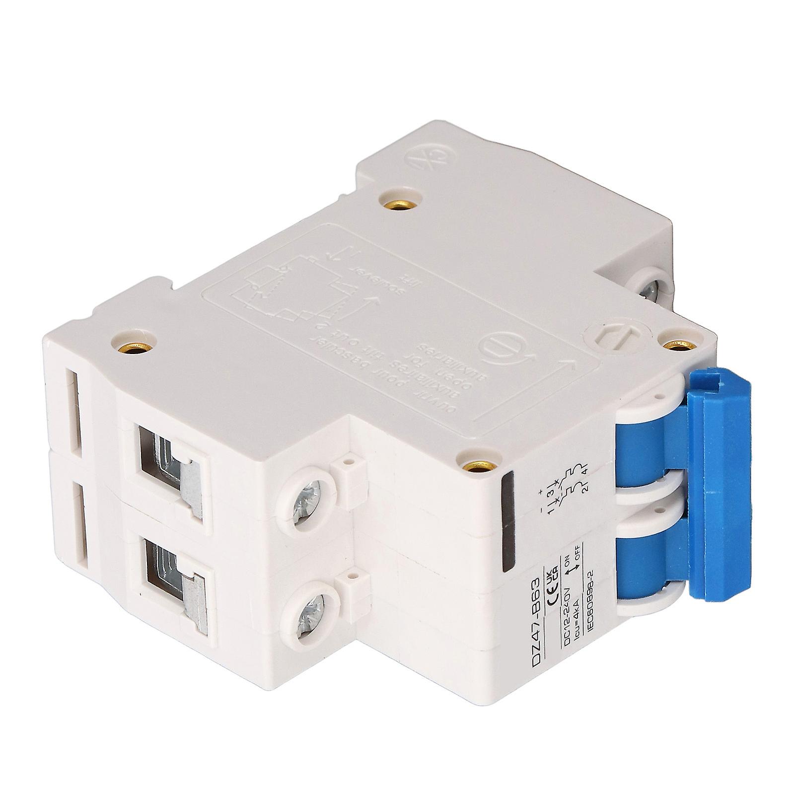 2P Photovoltaic DC Circuit Breaker High Sensitivity Overload Protection Switch DC12‑240V 4KA 40A 
