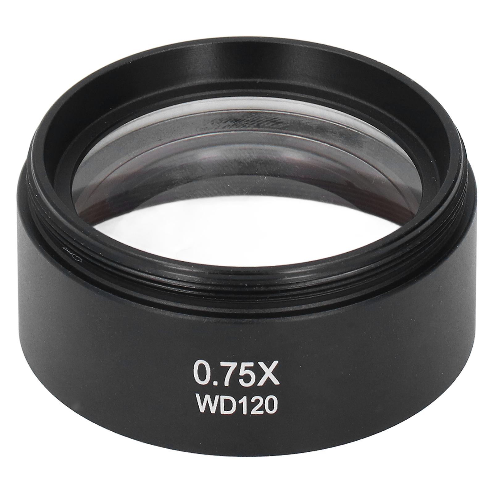 Microscope Lens 0.75X 120mm Barlow Eyepiece M48 Interface Accessory for Replacement