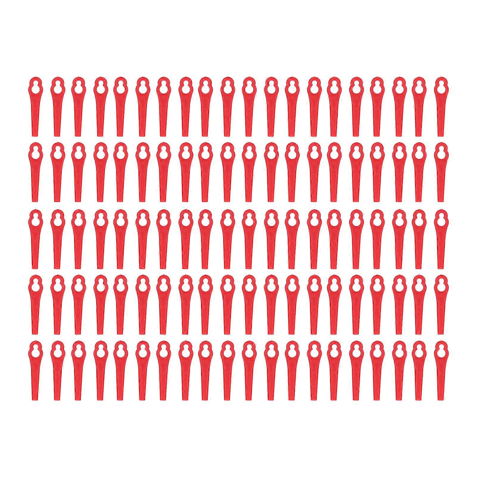 100Pcs Plastic Cutter Blades Lawn Mower Replacement Garden Pruning