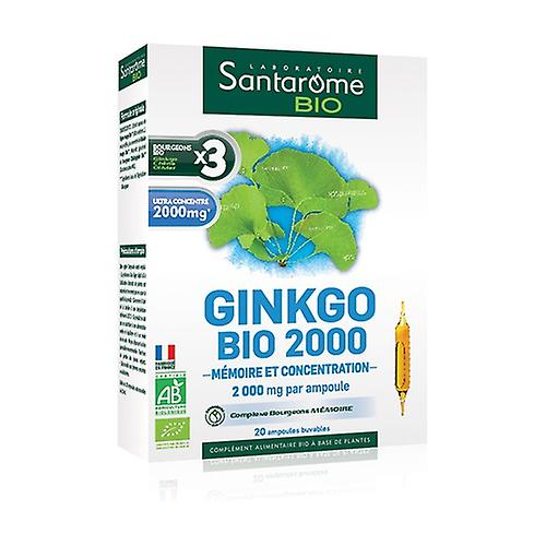 Organic Ginkgo 2000 20 ampoules