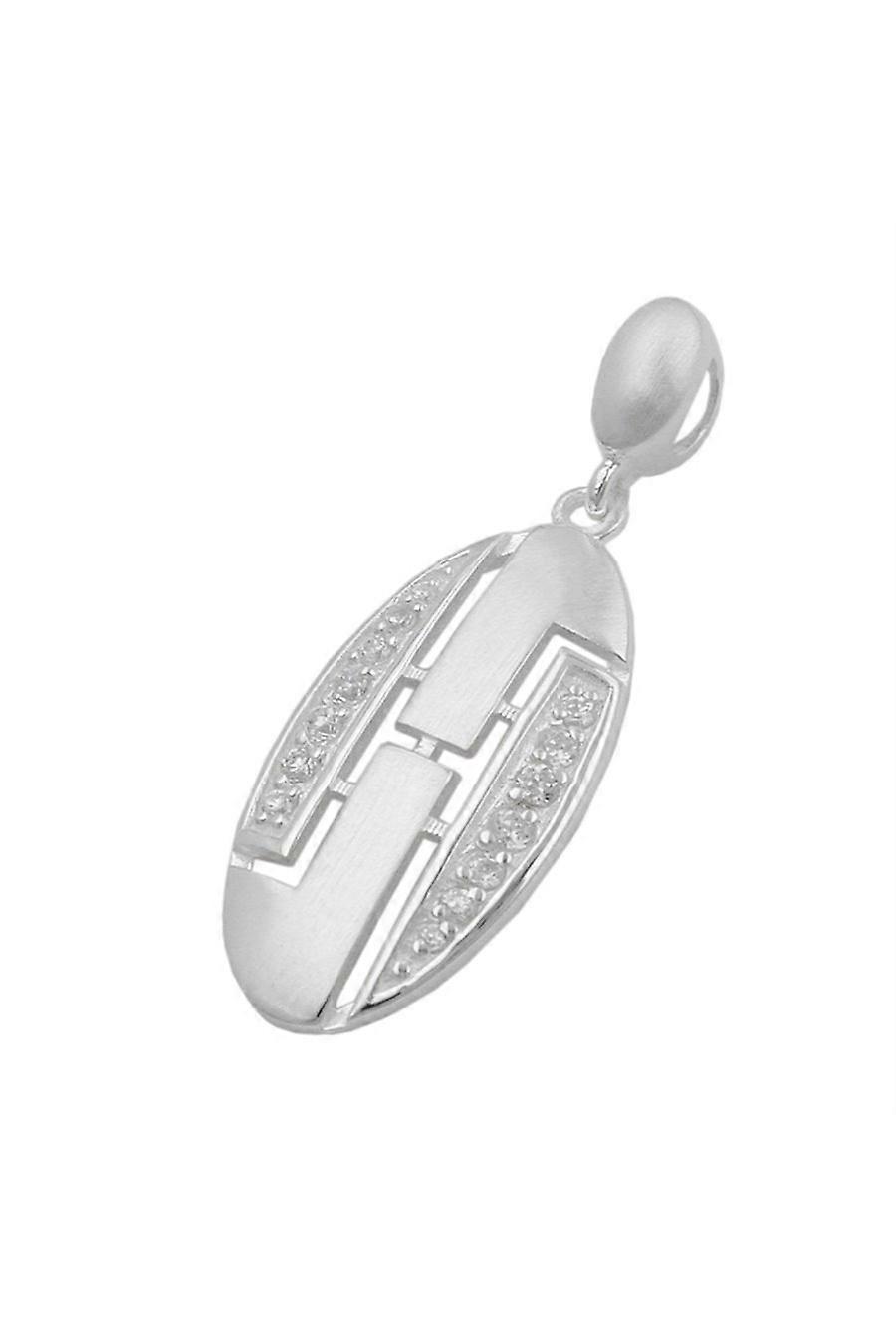 Pendant Zirconia White Matt Silver 925 - Gl90633