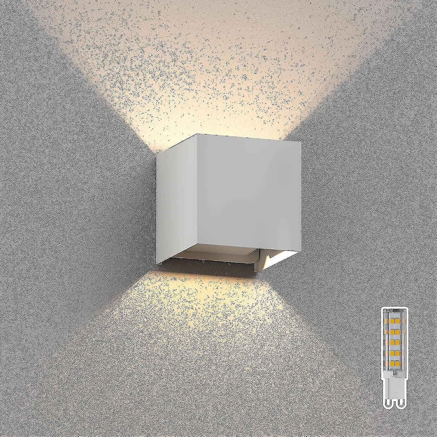 Cubel Wall Light For Outdoor Use,up &downlight,warm White
