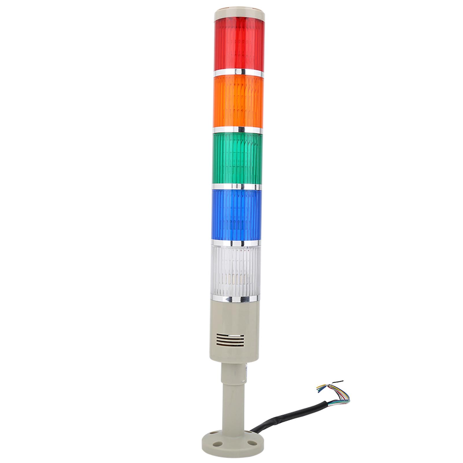 LTA205-5TJ 25W 5 Layer Built in Buzzer Type Signal Beacon Lamp Industrial Warning Light (220V)