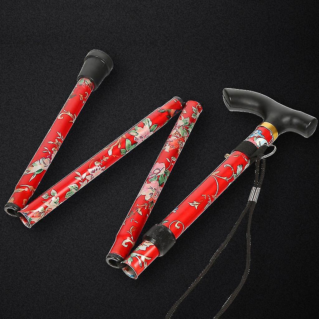 Walking Stick Ultralight Adjustable Walking Cane Self Standing Folding Cane