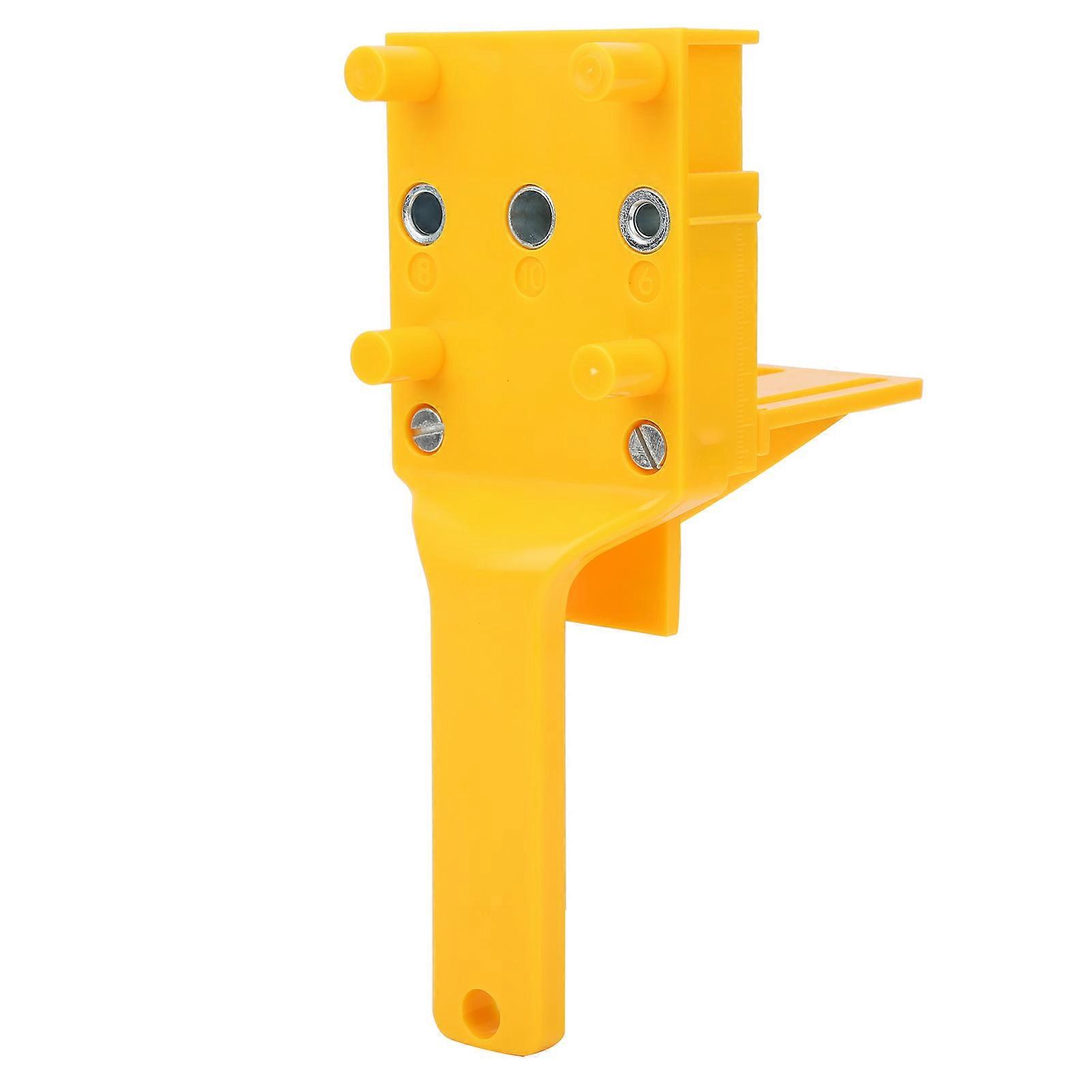 Woodworking Straight Hole Punch Locator Diy Carpentry Drilling Doweling Guide Hand Toolsyellow