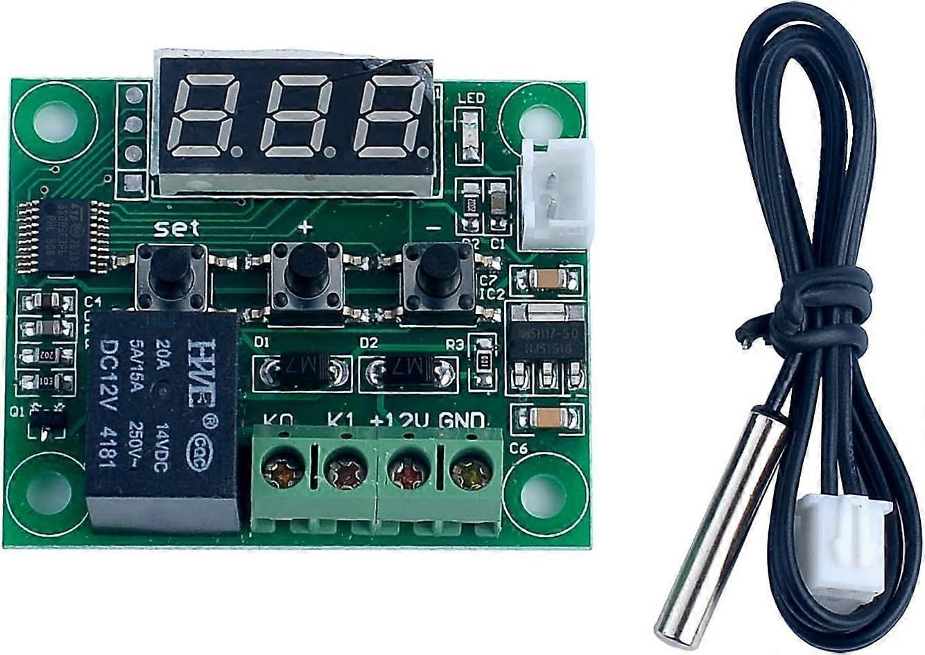 50 to 110C W1209 DC 12V Digital Mini Thermostat Temperature Control Controller Switch Sensor Module (50*41mm)