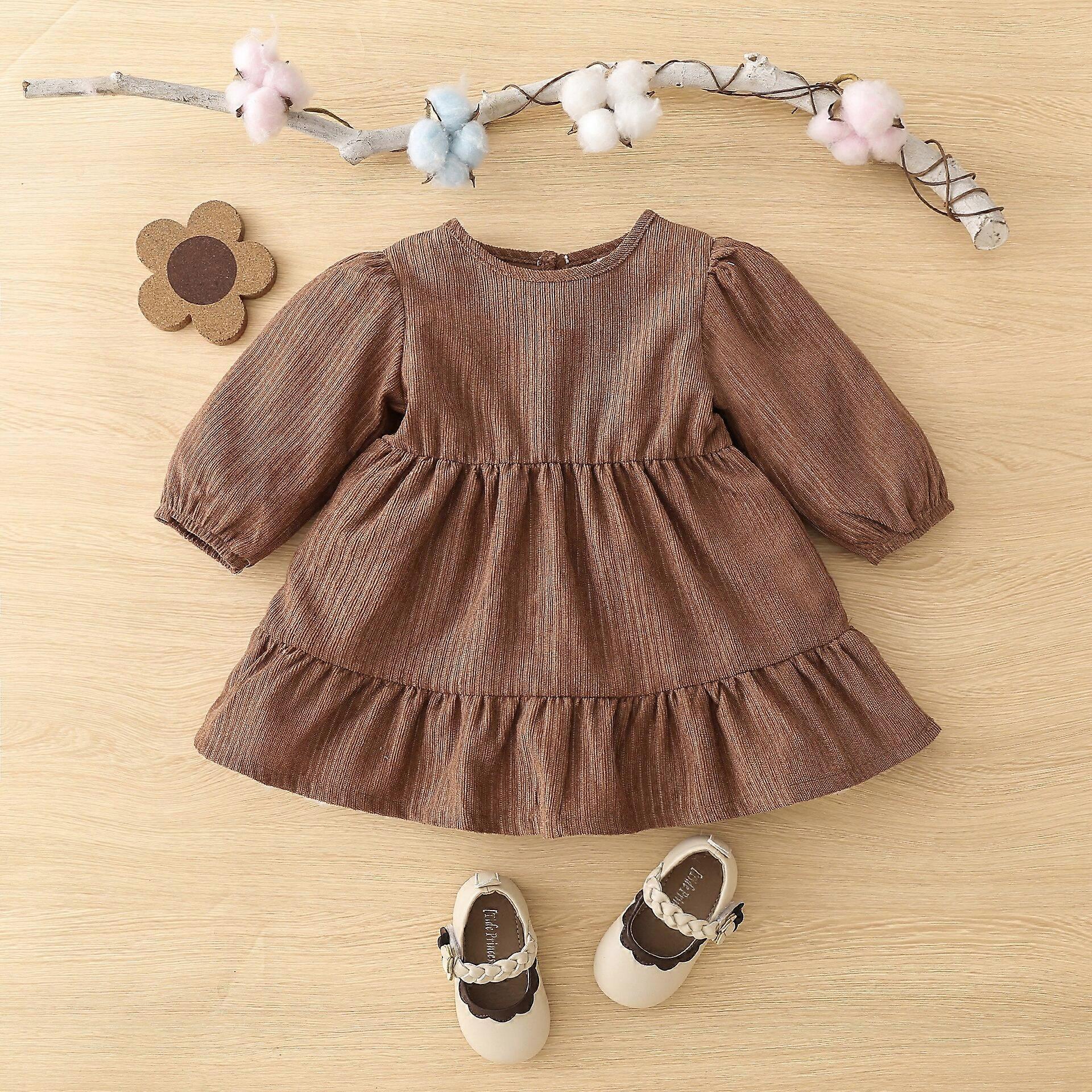 Corduroy Jurk Jurk Peuter 2-delige Corduroy Jurk Outfit Voor