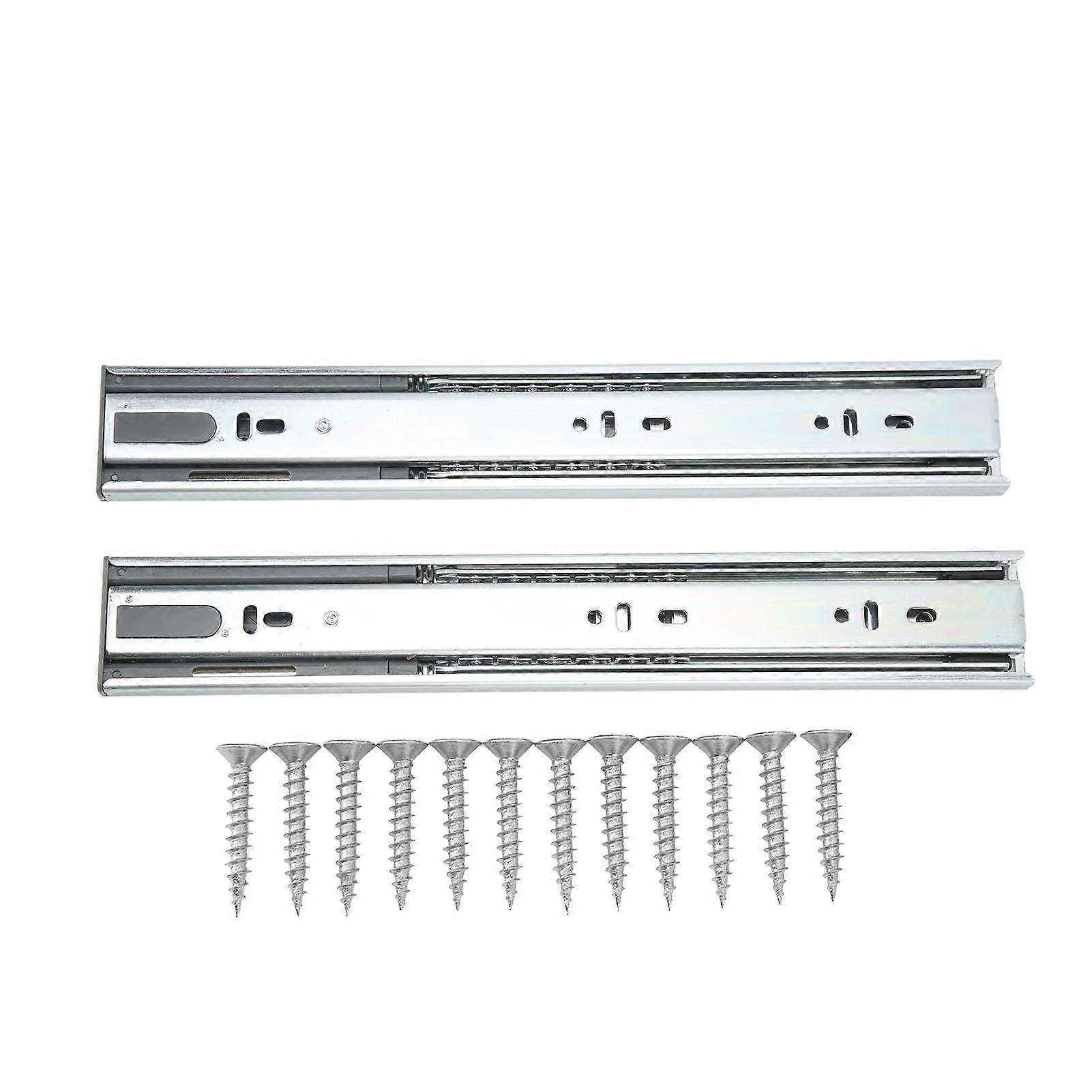 2 Pcs Drawer Slides 12in 30KG Load Capacity Ball Bearing Cabinet Rails Tool for RVs Yachts Home Use