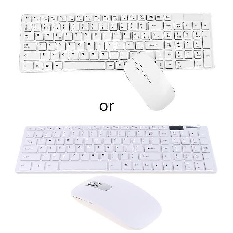 Universal Silent Ultra-thin 2.4G Wireless Keyboard and Mouse Set for Laptop PC Computer