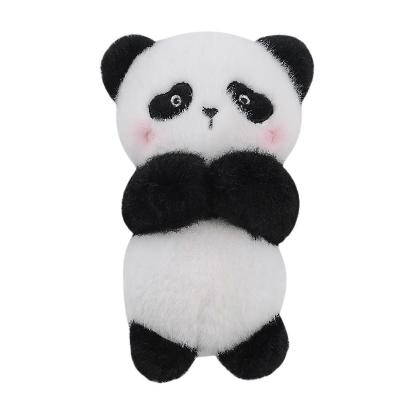 Wiper Shift Handle Cartoon Panda Plush Doll Lightweight Multipurpose 6x4inch