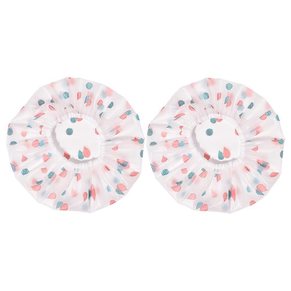 2pcs Multi-purpose Sleeping Hats Practical Shower Hair Hats Female Sleeping Hats