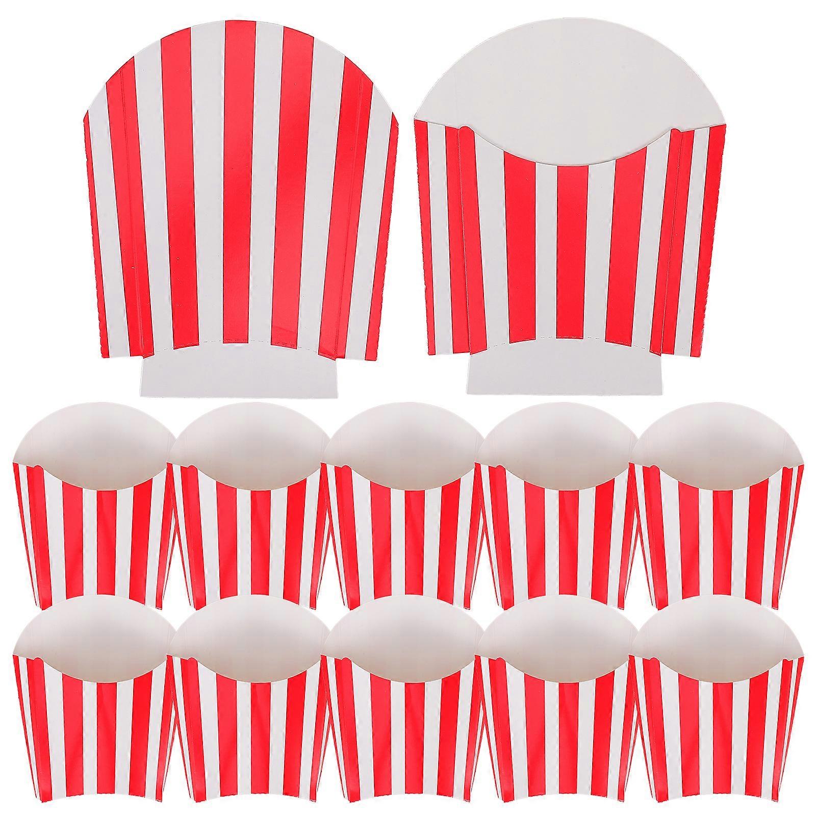 50Pcs Popcorn Favor Boxes Movie Night French Fries Holder Snacks Candy Container