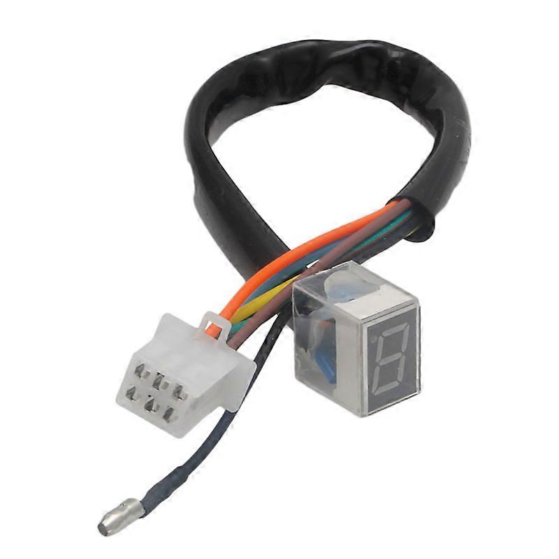 NEW Universal LED Digital Gear Indicator Motorcycle Display Shift Lever Sensor