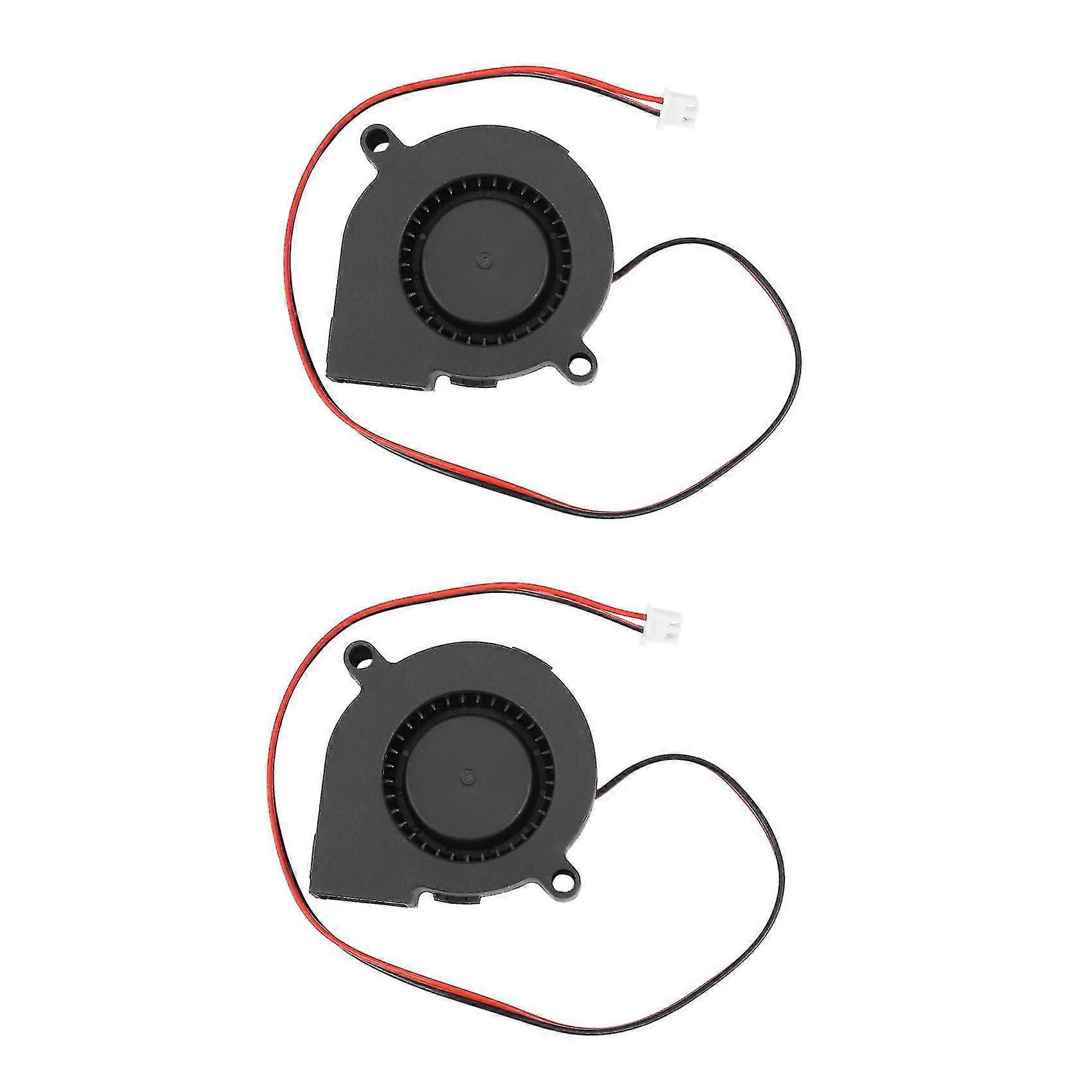 2pc 12v Dc 50mm Cooling Fan Hotend Extruder For Reprap 3d Printer