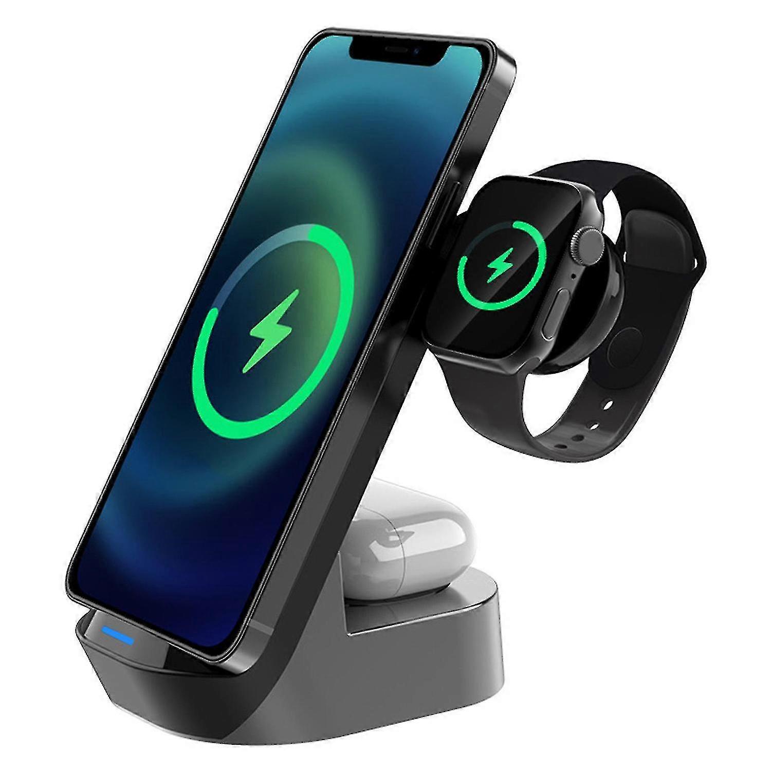 Wireless Charging Stand Foldable 3-in-1 Wireless Charger 15w Watch Mobile Phone Headset Wireless Cha