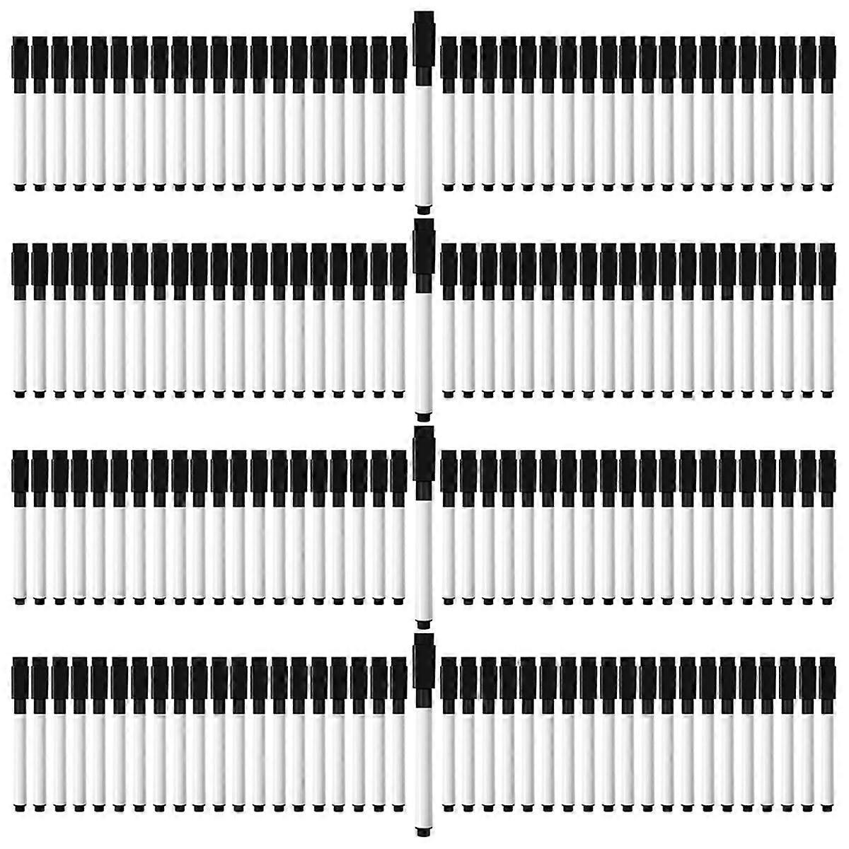 200 Pcs Magnetic Dry Erase Markers Fine Point Tip Whiteboard Markers with Eraser Cap,For School Off