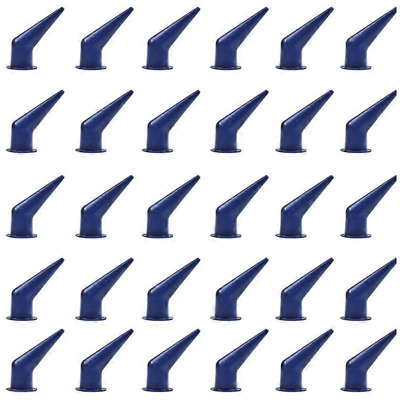 50 Pieces 45 Angle Nozzle for Bulk Caulk Tool, Cones Nozzles Caulking Nozzle Caulk Nozzle Applicator Replacement Blue