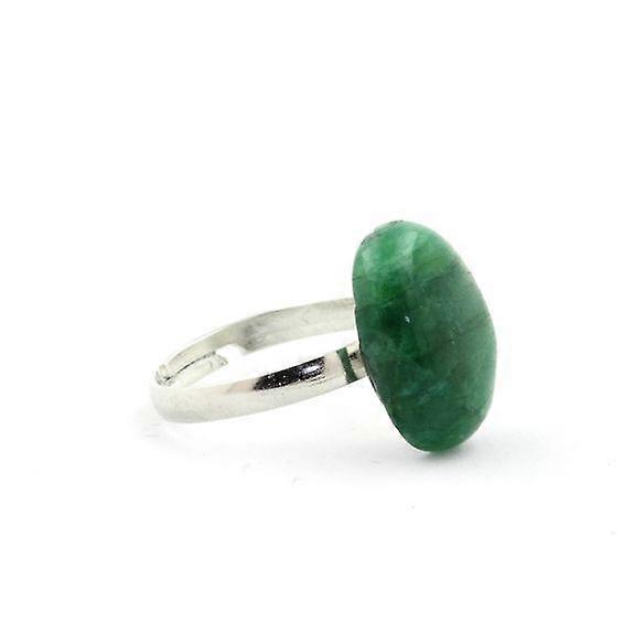 Silver plated Emerald ring 12.71 carats