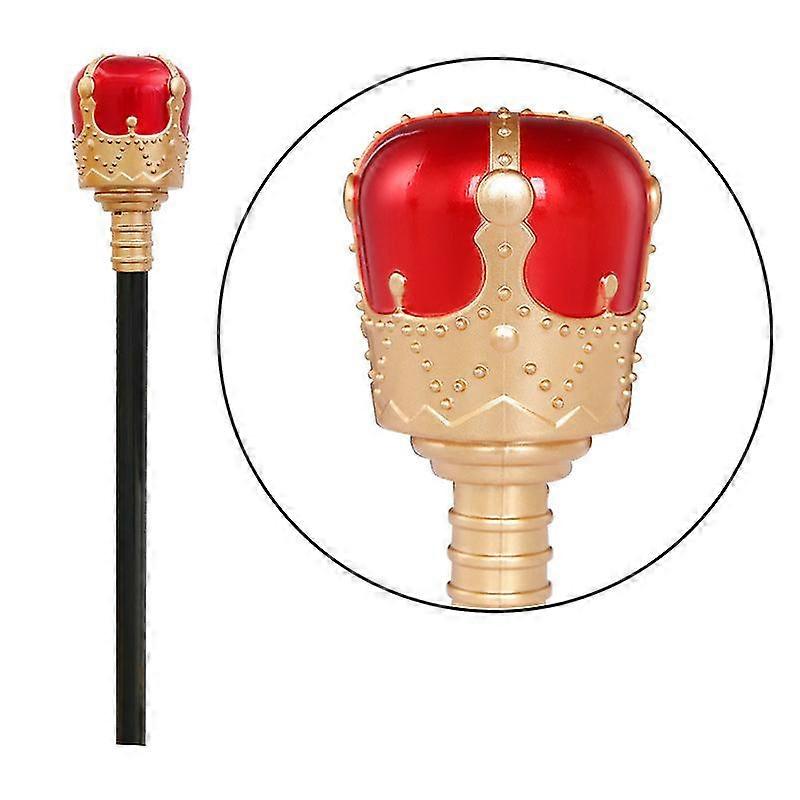 Plastic Princess Crown Truncheon Halloween Ball Birthday Ball Supplies(2pcs-red,blue)