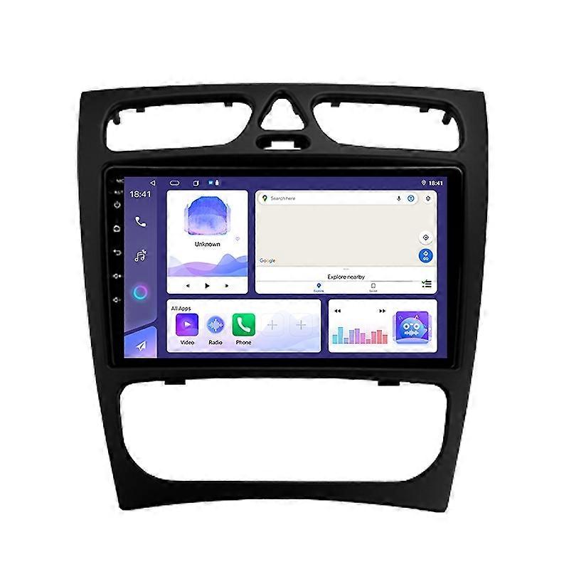 راديو السيارة الوسائط المتعددة لمرسيدس بنز C Class S203 CL203 2000-2004 لاعب WIFI الملاحة GPS