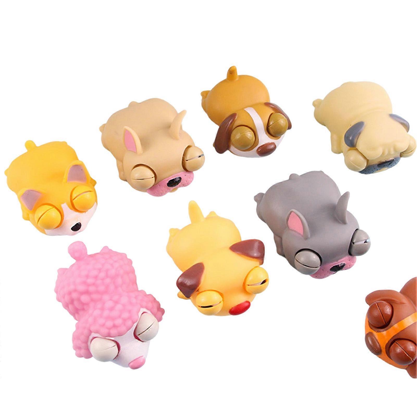 Colorful Mini Puppy Squeeze Toy Funny Ultra Light Decompression Toy Birthday Gifts for Children