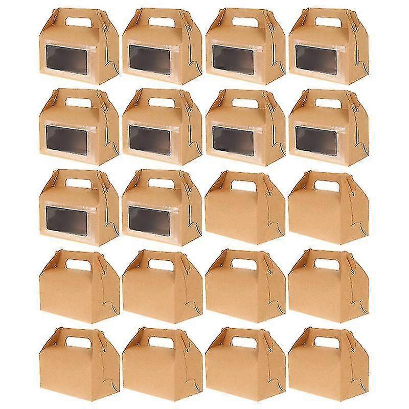 20pcs Kraft Paper Cake Box