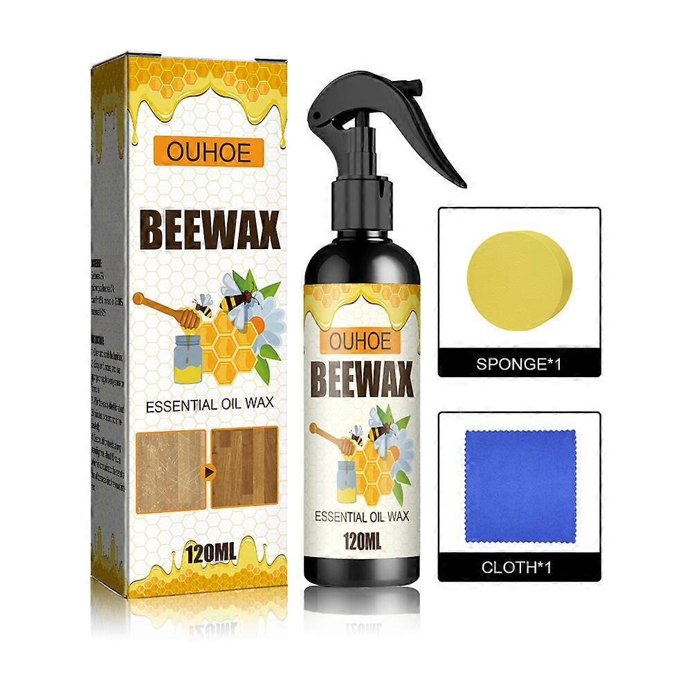 1/2/3Pcs 120ml κερί μέλισσας σπρέι εγχώριων επίπλων φροντίδα ξύλινο πάτωμα γραφεία τραπέζι πολωνική
