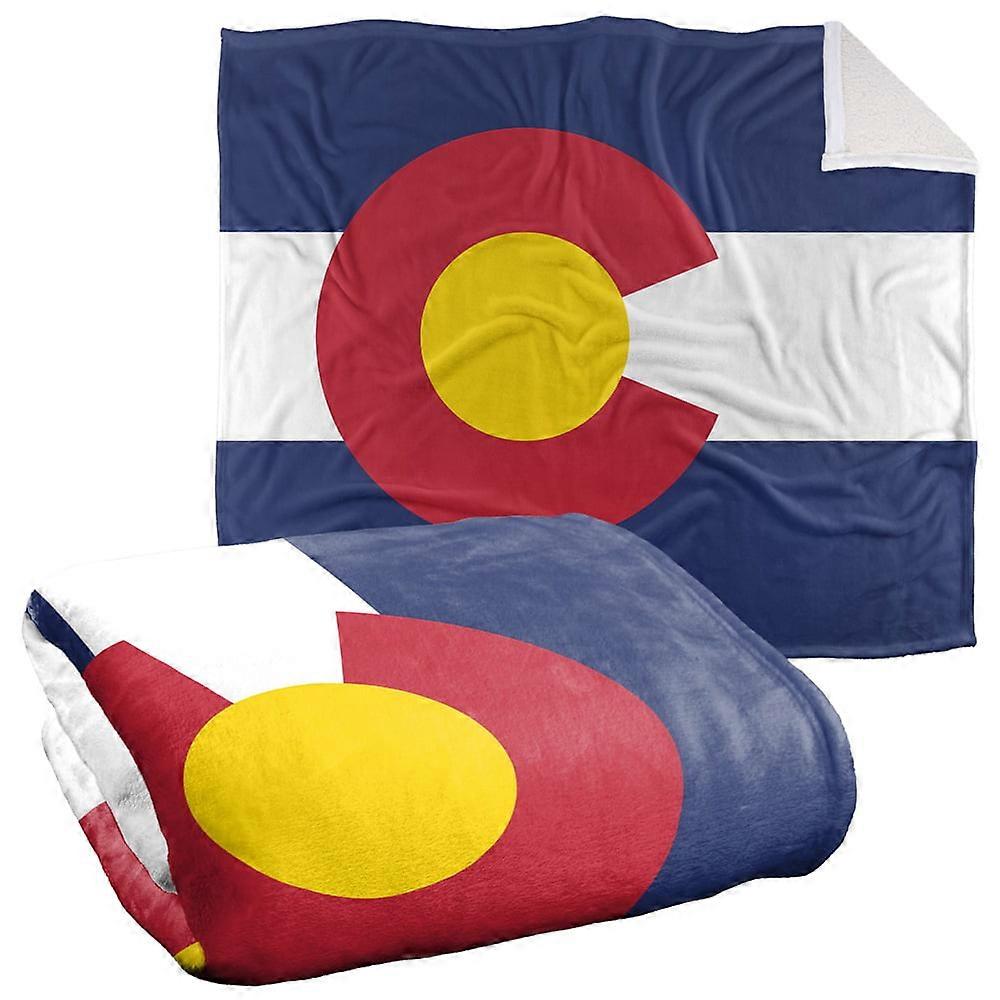 Logovision Blanket, , Colorado Flag Silky Touch Sherpa Back Super Soft Throw Blanketascf422