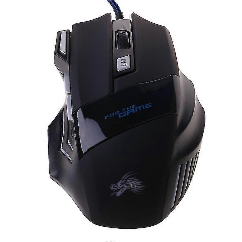 Gaming Mouse 7 Button Usb Wired Led Breathing Fire Button 5500 Dpi For Laptop Pc