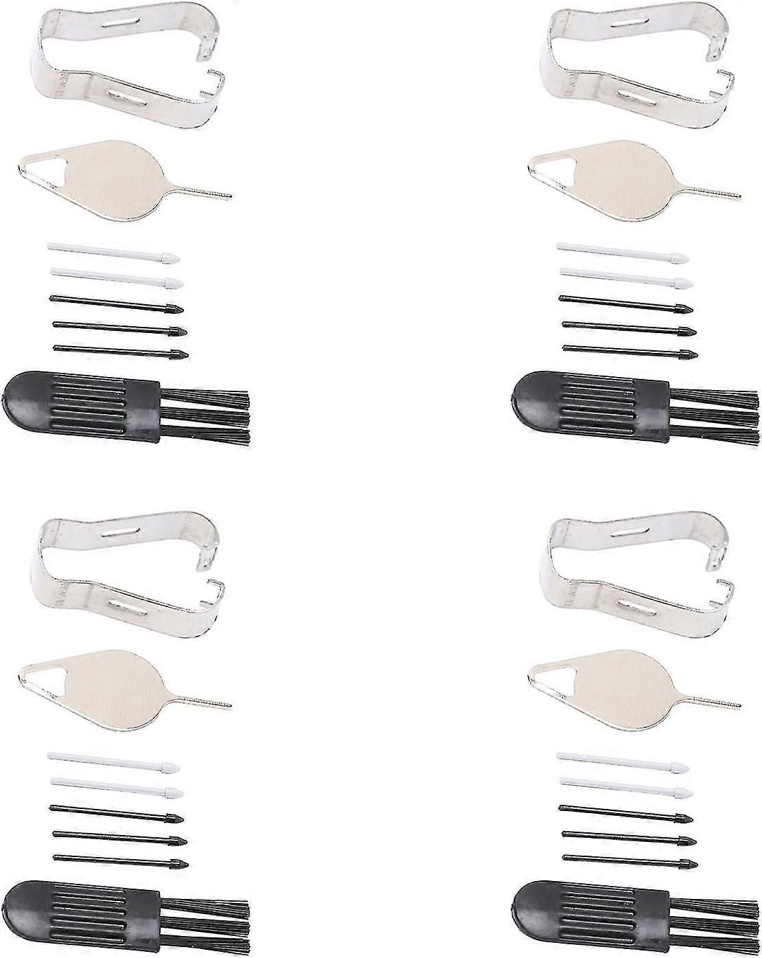 Touch Stylus Pen Tips, Replacement Refill Tablet Pen Nibs Abs Material Portable Easy To Install For Samsung Tablet S7 Fe 12.4 Inch T733(black+grey)