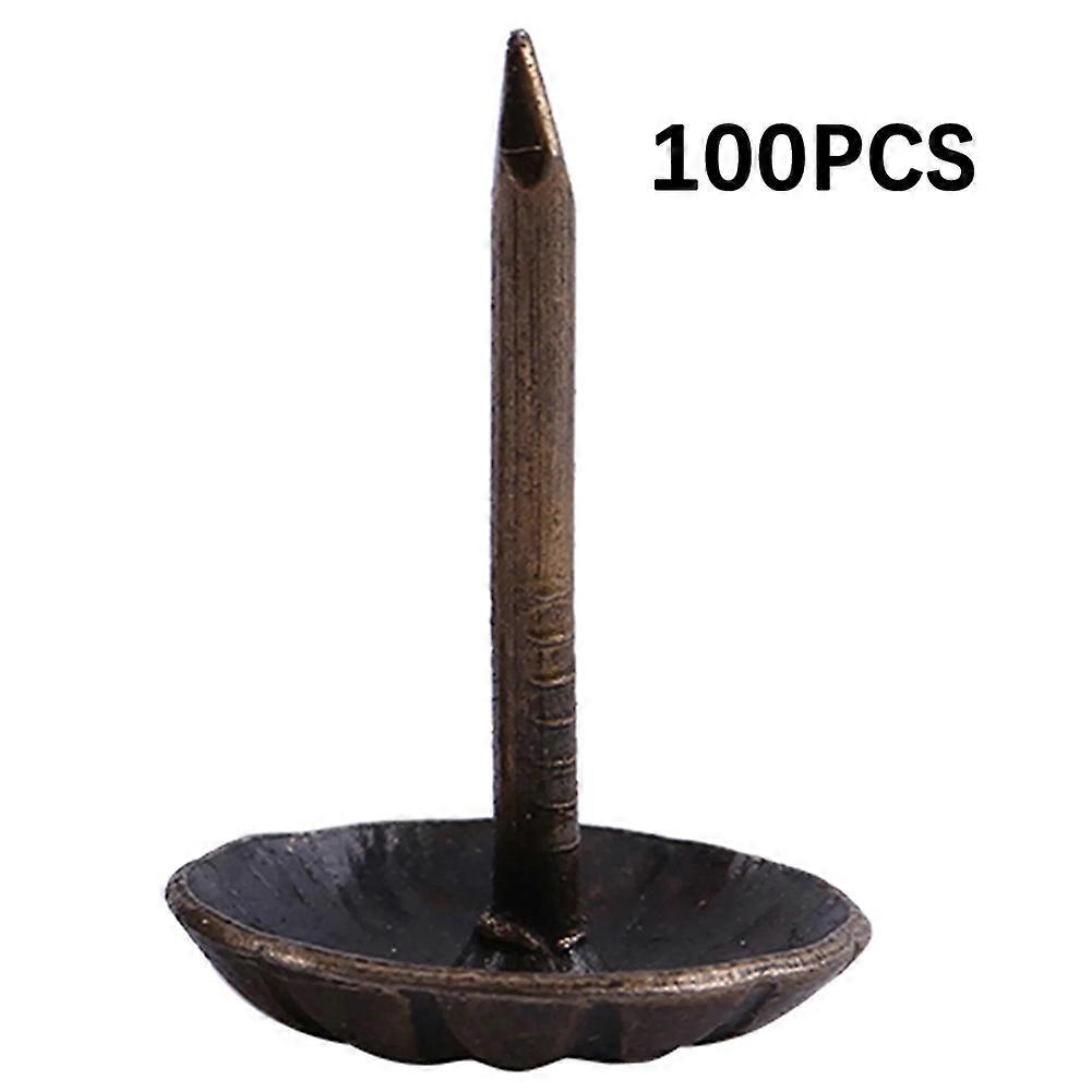 100pcs Decorative Tacks Round Thumb Push Pin Set for Sofa Chair