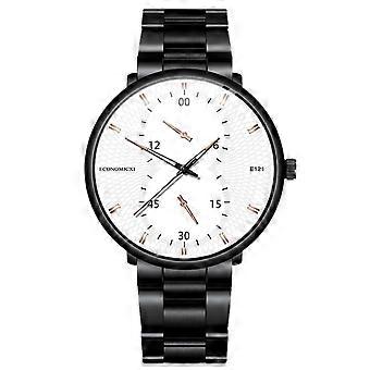 Fashion Cool Unique Digital Literal Multi Layer Dial Men Quartz Mesh Belt Watch