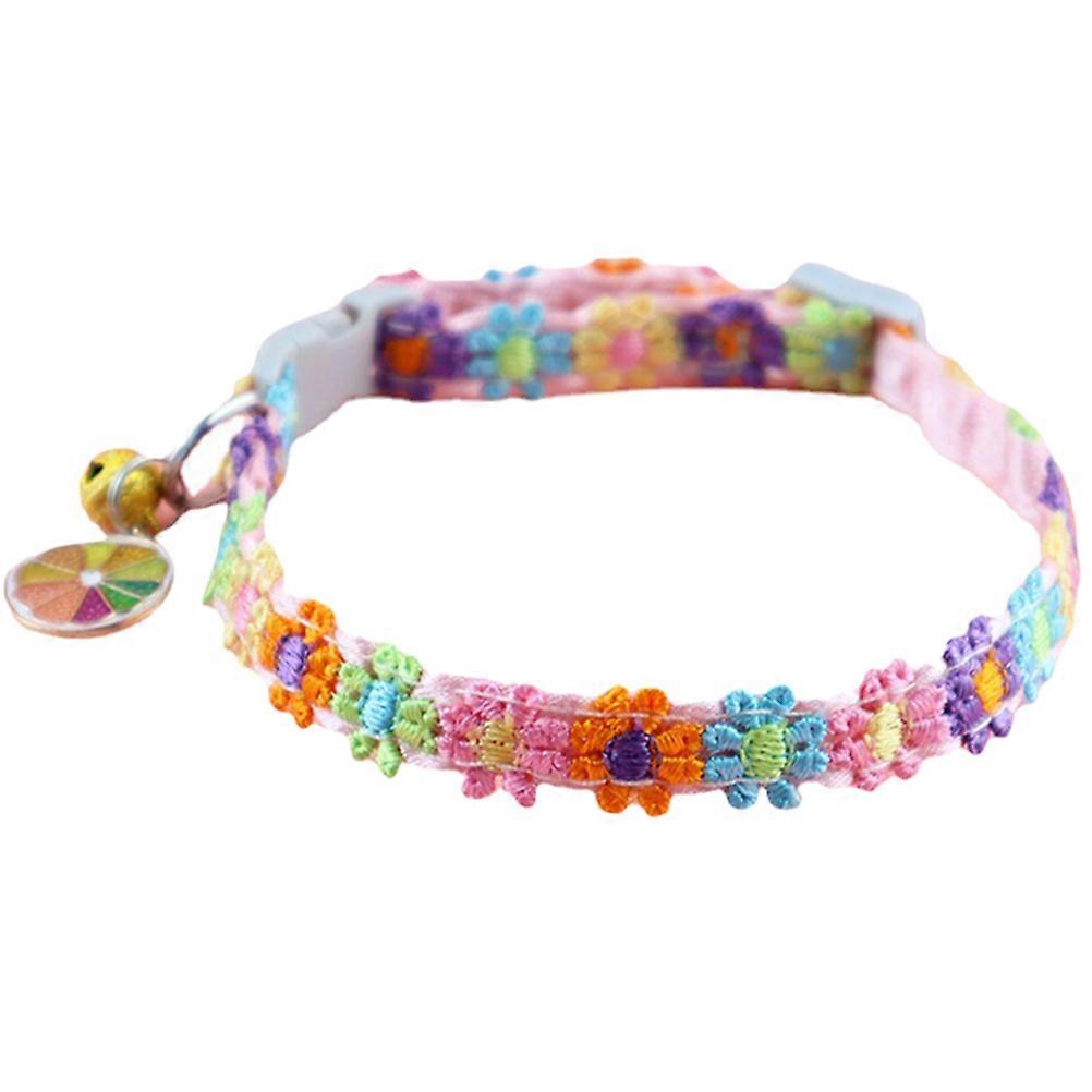 Polyester Colorful Lace Flower Collar Assorted Color with Tightness Kitten Collars