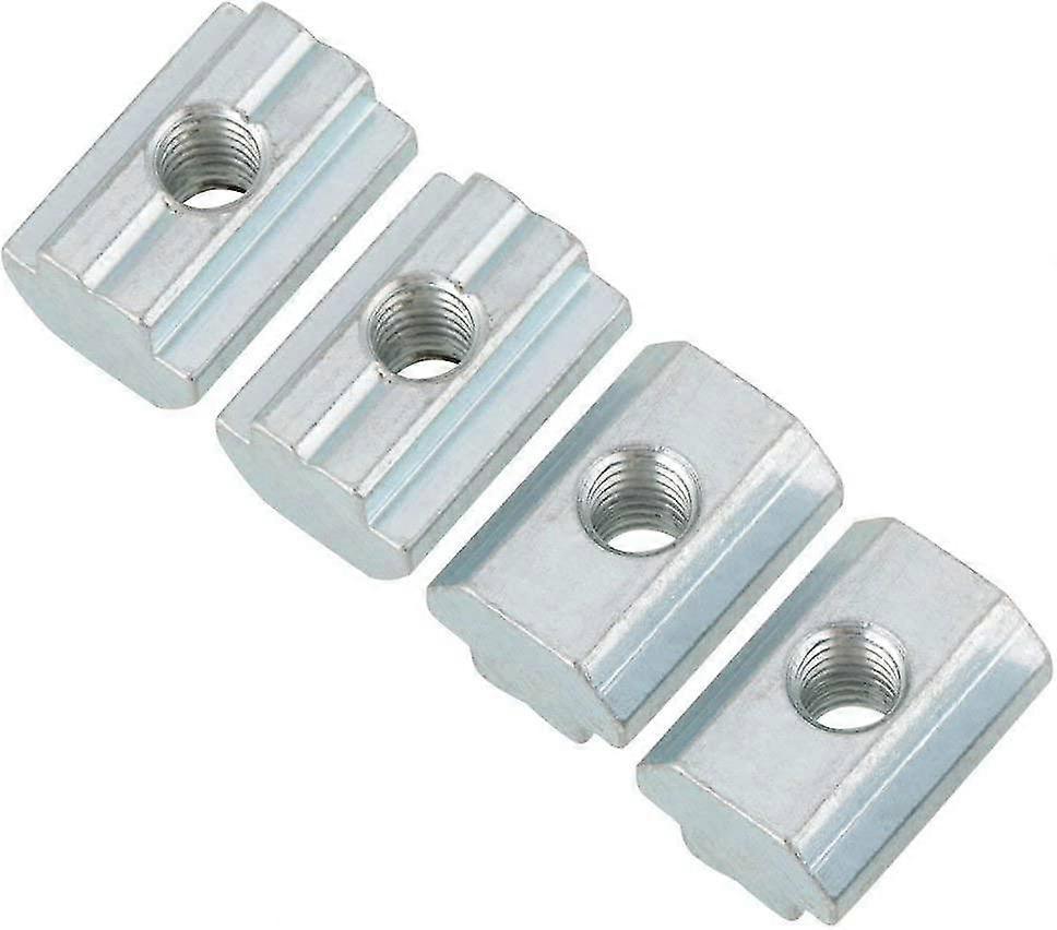20pcs Standard Gleitmutter verzinkter Kohlenstoffstahl T Gleitmutter für Aluminiumprofilzubehör (t Mutter Typ 40 M6)