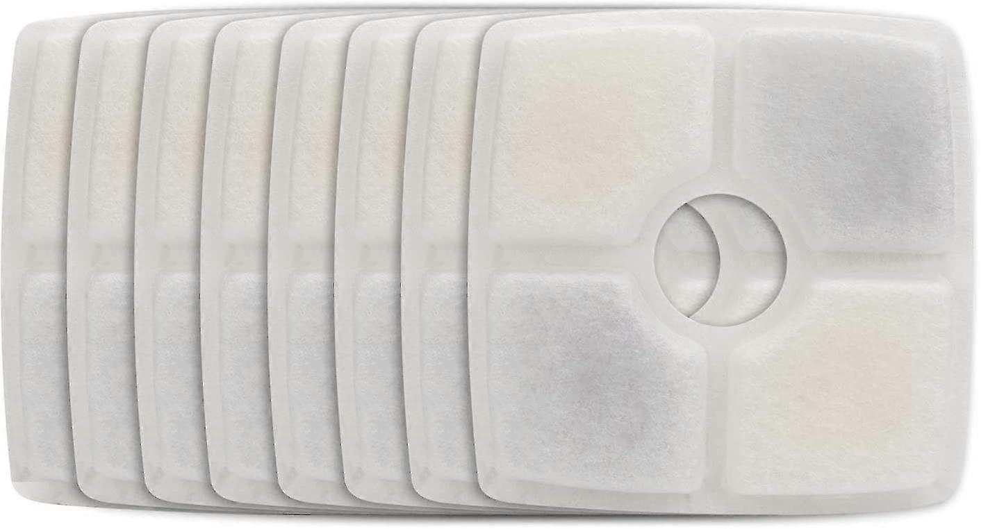 Cat Water Fountain Filter, Square Replacement Filters, 8 Carbon Filters Pack