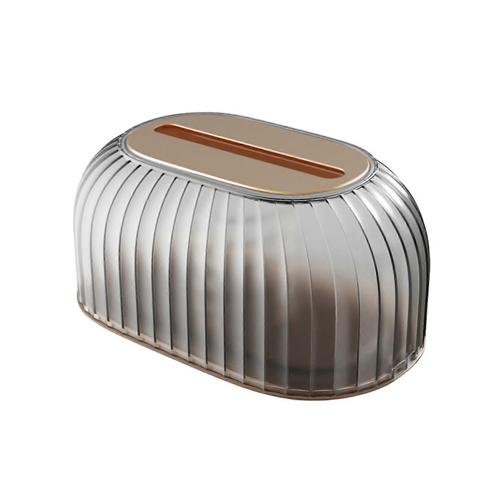 Tissue Box Spring Base Glatt uttak Automatisk løfteplass Saving Matte Finish Storage Semi gjennomsiktig serviett papir dispenser oppbevaringsveske for hjemmet