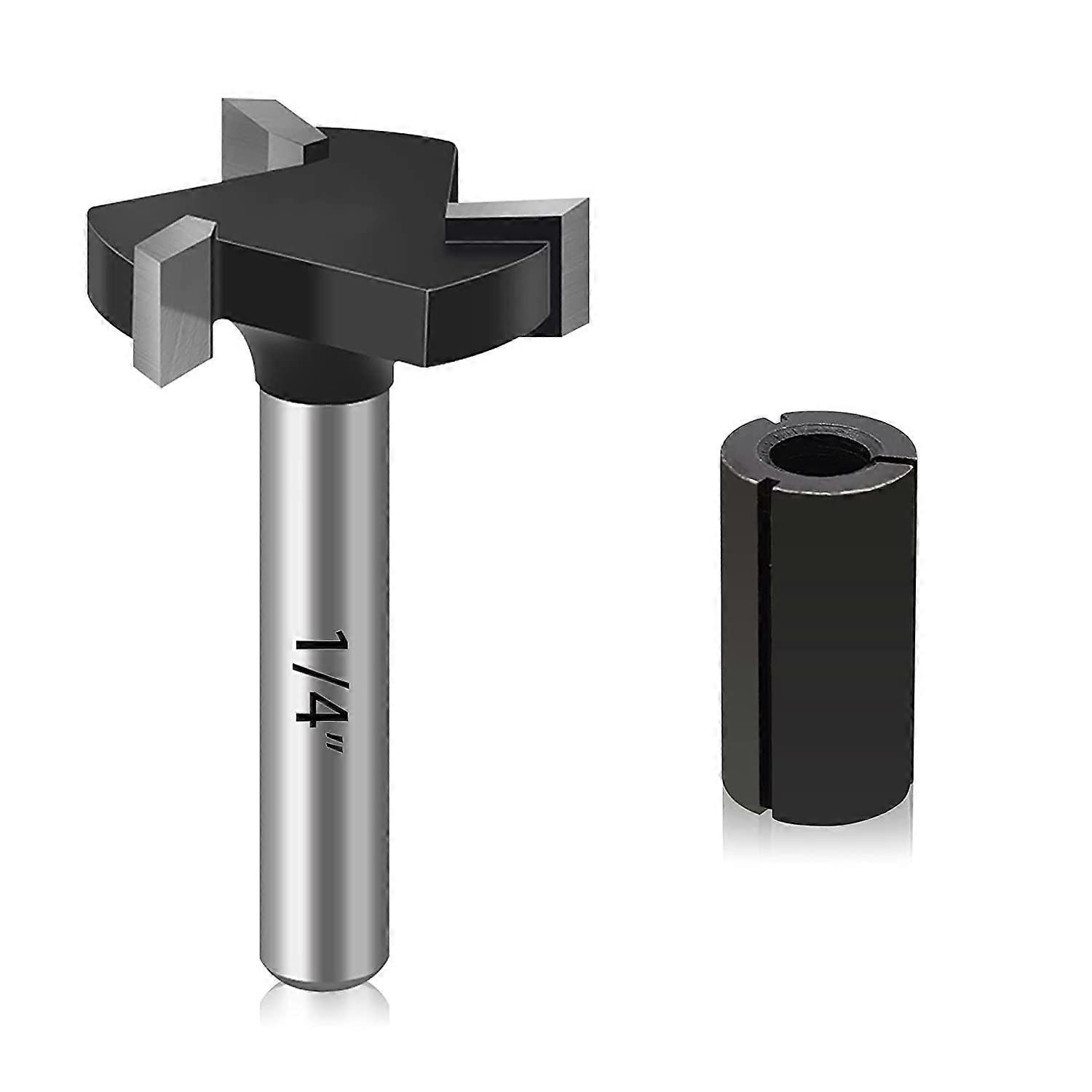 Spade Overlay Cutter, 1/4" Shank 1" with Removable Insert