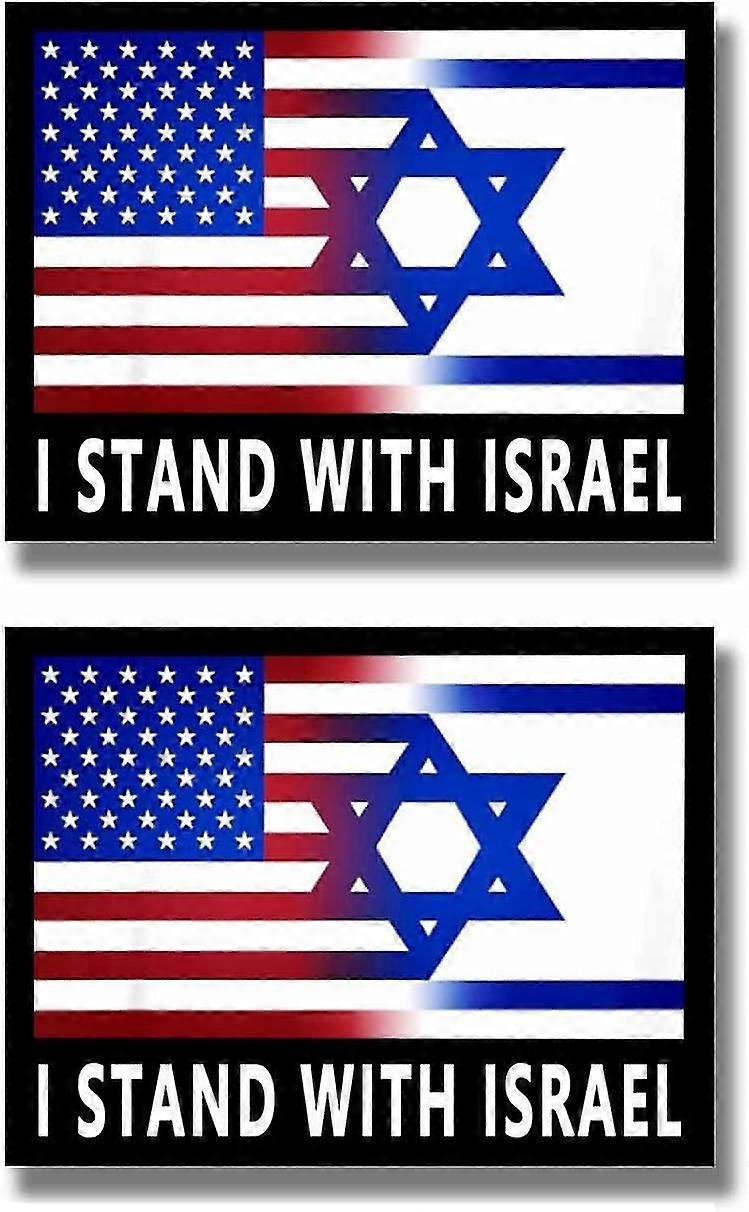5pcs Ich stehe mit Israel Aufkleber