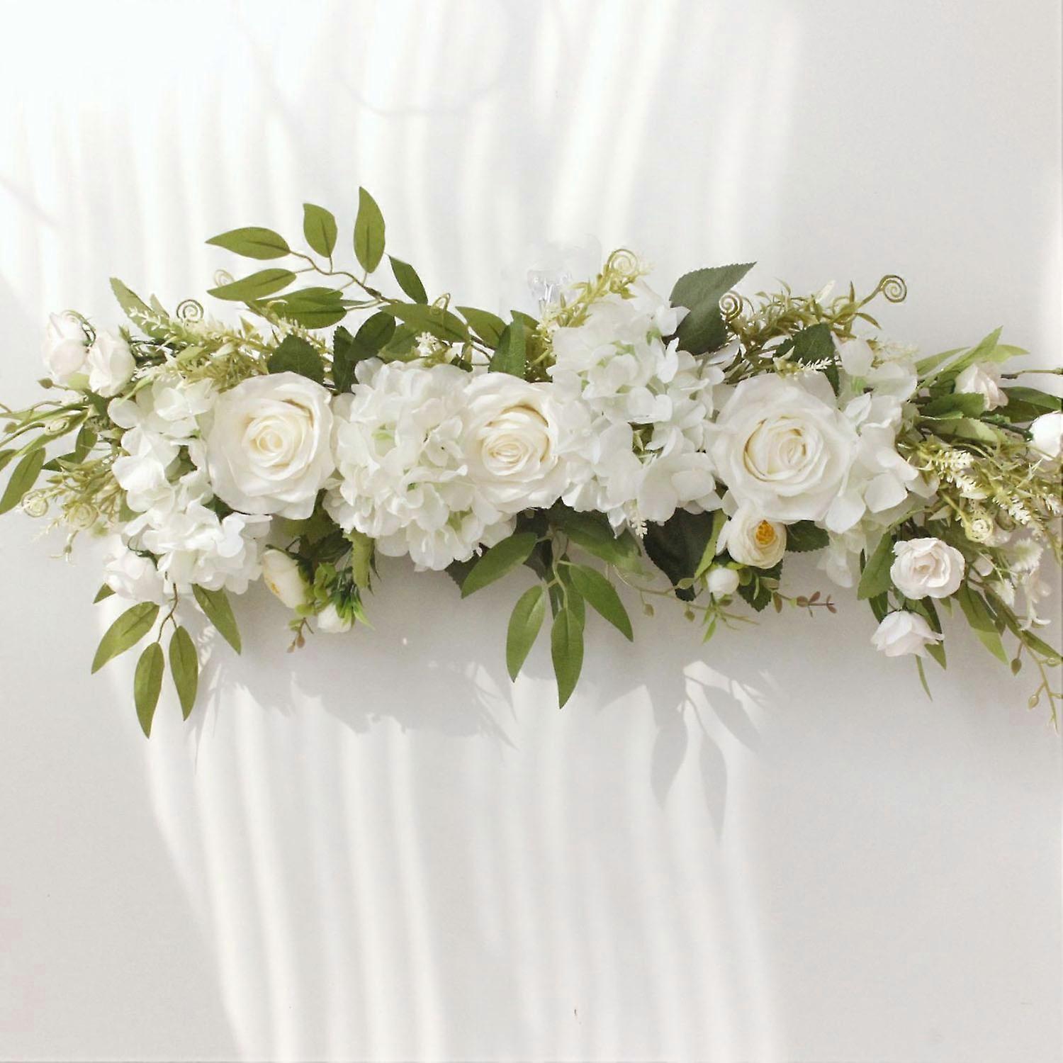 Arco nuziale 65 cm fiori, bianco